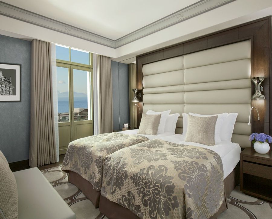로열 사보이 호텔&스파 로잔 외부 사진 Deluxe Room